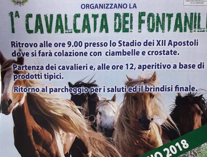 Fonte Nuova, domenica c’è la cavalcata tra i fontanili