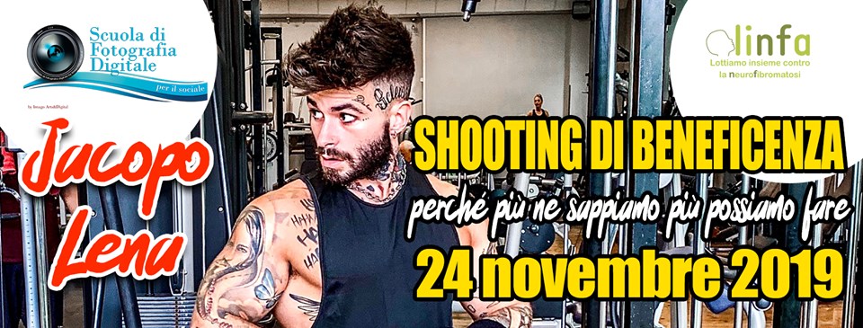 Jacopo Lena a Fonte Nuova per uno shooting fotografico a scopo benefico