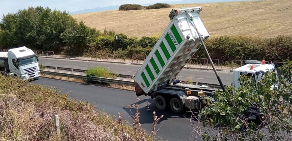 Guidonia, nuovo asfalto sulla ex 48