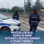 Polizia Locale - dal comunicato del sindaco di Tivoli Marco Innocenzi