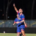 Grosseto - Guidonia Montecelio 2-3, gol di Daniel Sannipoli (foto da Ufficio Stampa Guidonia Montecelio FC 1937)